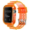 TPU Clear Watch strap for Apple 38/40/41MM 42/44/45MM transparent drop proof integrated watchband with OPP bag