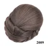 Syntetisk Bridal Bun Clip In Chignons Simulering Human Hair Extension Updo Bulls För Kvinnor Frisyr Verktyg DH115