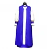 Roupas étnicas Chimere e Rochet Set Casa da igreja de manga longa Slim Clero Tunic Cassocks Stand Stand Collar Tradicional Robe