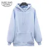 Sıcak Cep Kapüşonlu Kış Giysileri Kazak Polar Hoodie Kadın Tişörtü Ceket Boy Lady Kazaklar Kore Tops 11618 210510