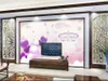 Tapety 3d tapeta po niestandardowy salon mural fioletowy romantyczny balon malarstwo sofa