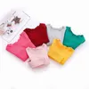 US Warehouse Herfst Baby Meisjes Lange Mouw Solid T-shirt Kinder katoen Tops Tees Casual Blouse