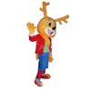 Halloween-Maskottchen-Kostüm, kleiner Hirsch, hochwertiges Cartoon-Tier, Anime-Thema, Charakter, Karneval, Unisex, Erwachsene, Outfit, Weihnachten, Geburtstag, Partykleid