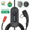 11KW EV 유형 2 3 단계 16A IEC 62196-2 CEE 플러그 휴대용 전기 자동차 자동차 EVSE 충전 스테이션 EVSE 충전기