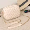 HBP high quality leather designer shoulder bags Fashion mini messenger bag Cross body Diamond Check Lady Chain Bag Detachable shoulder strap Korean style