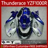 OEM-carrosserie voor Yamaha Thuneace YZF1000r YZF 1000R 1000 R 96 07 87NO.48 YZF-1000R 1996 1997 1998 1999 2000 2001 2002 2003 2004 2005 2006 2007 Fairing Blue Silvery