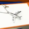 Fashion Men Womens Silver Stainless Steel Necklaces Plane Design V Letter Necklace Pendant WIth Box