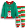 クリスマスパジャマ幼児男の子サンタエルク2ピースセットベビーソフトコットンガールホームスーツ子供服30デザインオプションBT6749