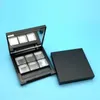 Lagringsflaskor burkar 10st / parti tomma sqaure 6 galler Skönhet Ögonskugga Palette Case Makeup Tillbehör med spegel Läppstift Box Eyebrow / Blus