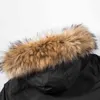 Män vinter avslappnad klassisk lång päls krage tjock parkas jacka kappa män outwear hooded fickor vattentäta jackor parka män 211104