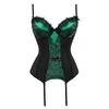 Bustini Corsetti WYS.JL Corsetto e bustier sexy in pizzo con cintura a coppa Set cinghie Cintura Tessuto traspirante Elevata elasticità Stile lingerie