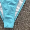 7 couleurs dames maillot de bain d'été type séparé couleur pure licou cristal diamant incrusté sexy dos nu bikini sangle maillot de bain Triangle deux pièces maillot de bain