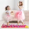 Bambini della prima educazione multi-funzione Musica per pianoforte coperta gioco tappeto lampeggiante coperta viola pianoforte pad pedale danza tappeto giocattolo