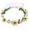 Artificial Flowers Hair Band Wedding Bride's Flower Crown Ocean Vacation Wreaths Garland hairBand Decoration