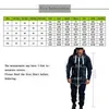 Men039S spårning 2021 Mens Pure Color Splicing Jumpsuit Men onepiece Garment Pajamas Playsuit dragkedja hoodie manlig onesie jumps6660873