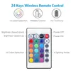 LED Strip Light Elastyczne RGB 2835 USB 5V Oświetlenie Dekoracji Remote Controller Lampa wstążkowa dla Festivalparty Sypialnia Tvbacklight