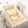 5pcs Baby Bed Bumper Infant Cot Protector Washable Cotton Bed Bedding Set Kids Crib Bumper 60*110cm ZT33 211025