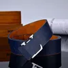 2021 Fashion Luxury Men Designers Belts Alloy V Buckle Belt Högkvalitativ äkta lädermidjeband259w