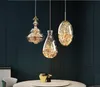 Nordic Volledige Koper Lamp Luxe Post-Moderne Crystal Kroonluchter Modelzaal Eetkamer Slaapkamer Bed Bar Creatieve Hanger Lighting