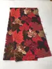 5Yller / Lot Mode Maple Leaf Shape Jacquard French Net Lace Fabric Broderi African Mesh Material för dressing QN108