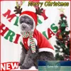 Vestiti per cani di Natale Inverno caldo Giacca per cani da compagnia Cappotto Cucciolo Abbigliamento natalizio Felpe con cappuccio per piccolo cane medio Vestito Prezzo di fabbrica Design esperto Qualità Ultimo stile