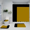 Anti Peeping Shower Curtains Letter Printed Non Slip Mats INS Fashion Bath Toilet Cover Mats