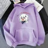 Genshin Etki Oyunu Anime Hoodies Erkekler Moda Karikatür Kawaii Kız Grafik Harajuku Kore Casual Gevşek kadın Kazak Tops Y0901