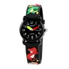 Jnew 브랜드 쿼츠 어린이 시계 귀여운 만화 소년 소녀 학생들은 3D 편안한 실리콘 밴드 미네랄 유리 화려한 손목 시계 시계