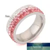 Prezent świąteczny czeski kryształowe pierścienie dla kobiet i dziewczyny wysokiej jakości akcesoria do pierścionek ze stali nierdzewnej biżuteria hurtowa cena fabryczna Expert projektowa jakość