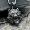 Kedjor Wolf Tooth Pendant Necklace Head Domineering Personlighet Fashion Men039S Gift7354537