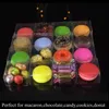 Gift Wrap Clear Single Macaron Boxes Chocolate Covered Bakery Favor Packaging For Wedding FBaby Shower