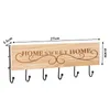 Crochets Rails Rack De Stockage Mur-Hung Type Porte-clés En Bois Organisateur Cintre Décoration Accessoires Ménage Mur Décor Suspendu