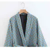 Elegant Kvinnors Höst Loose Tassel Långärmad Kimono Blazer Leisure 210507