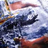 Scarves 130*130cm Oil Painting House Ship Silk Scarf Women Square Style Tassel Lady Spring Fashion Female