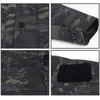 Camicia a maniche lunghe per pendolari in maglia ad asciugatura rapida da uomo mimetica Fan militari Outdoor Tactical Black Cp Abbigliamento da uomo Camicie casual