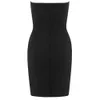 Party Dress Sexig Bandage Kvinnor Sommar Off Shoulder Stropless Backless Elegant Bodycon Mini 210515