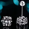 S925 Sterling Silver Screw Earring One Carat Moissanite Studs Classic Six-Claw for Male and Female