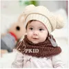 Solide Crochet Bébé Caps Enfants Bonnets Crâne Enfants Bérets Bonnet Tricoté Garçons Cap Hiver Chaud Bomber Chapeaux Infant Cap 210413