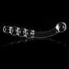 Doppelköpfe Kristalldildos Glas Sexspielzeug Fake Penis Pyrex Dildo Frauen Männer Masturbation Anal Butt Plug4635405