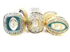 Georgia Bulldog alloy diamond championship ring men's size 11 7 pieces set2577