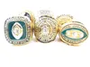 Legierungs-Diamant-Schiffsring für Herren, Auburn Tigers, 6-teiliges Set013000086