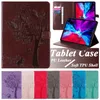 حالة قرص مضاد لـ Shockproof لـ Apple iPad 10.2 Mini 6/5/4 Air 3/2/1 Pro 11/10.5/9.7 بوصة CAT و TREENGING PU LEATHER FLIP CHARCHSTAND مع فتحات البطاقات