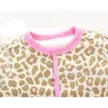 Nette Baby Junge Mädchen Strampler Kinder Frühling Herbst Leopard Print geboren Kleidung 210429