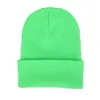 Tasarımcı Beanieskull Caps DIY Sonbahar ve Kış Düz Renk Örgü Kova Şapkası Kişiselleştirilmiş Tasarım Özel Kafatası Beanie Erkek ve Kadın Takımı 2EWQ GİYEBİLİR