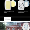 CACAZI Waterproof Wireless Doorbell 100-240V 60 Rings 5 Volume Chime 300M Remote Led Light Home Eu Us Plug Black Door Bell