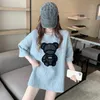 EasyGarment Verão Manga Curta Frio T-shirt Fino Bonito Coreano Japão Estilo Adorável Mulheres Tee Casual Hot Top Y0621