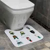 Tappetino da bagno Tappetino antiscivolo in flanella nel bagno Tappeto lavabile Tappetino per WC Accessori assorbenti Decorazione domestica 211109
