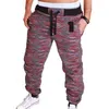 Heren joggers camouflage joggingbroek casual sporten camo broek volledige lengte fitness gestreepte jogging broek lading broek 211112