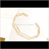 Drop levering 2021 Gepersonaliseerde rose gouden armbanden Multi -layer manchet armbanden geschenken voor minnaar man vrouwen polsbandje sieraden sybu8