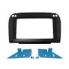 2 DINカーラジオフレームDVDオーディオパネルFascia for 2002 2003 2004 2004 2005 2006 Benz S-Klasse W220 CL​​-Klasse C215ブラック